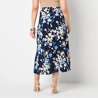 Black Label by Evan-Picone Womens Maxi Skirt
