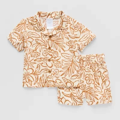 Okie Dokie Baby Boys 2-pc. Short Set