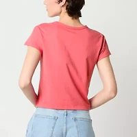 Arizona Womens Juniors Short Sleeve Graphic T-Shirt