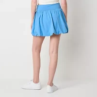 Arizona Bubble Hem Womens Juniors Pleated Skirt