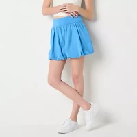 Arizona Bubble Hem Womens Juniors Pleated Skirt