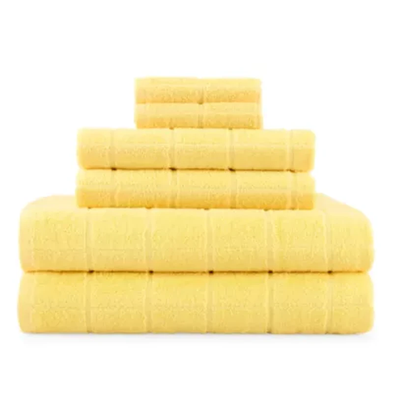 Home Expressions Grid 6-pc. Bath Towel Set