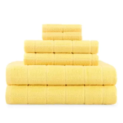 Home Expressions Grid 6-pc. Bath Towel Set