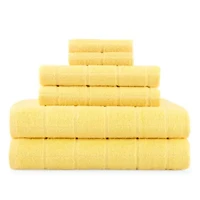 Home Expressions Grid 6-pc. Bath Towel Set