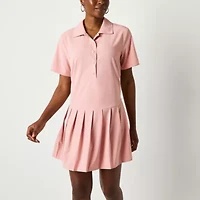 Stylus Womens Short Sleeve A-Line Dress