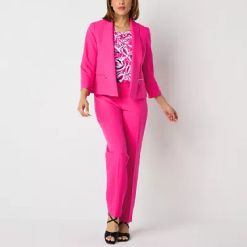 Black Label by Evan-Picone Womens Classic Fit Double Breasted Suit Jacket