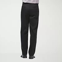 Haggar Premium No Iron Khaki Mens Classic Fit Pleated Pant