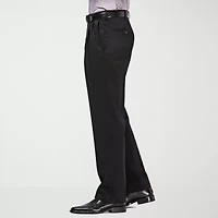 Haggar Premium No Iron Khaki Mens Classic Fit Pleated Pant