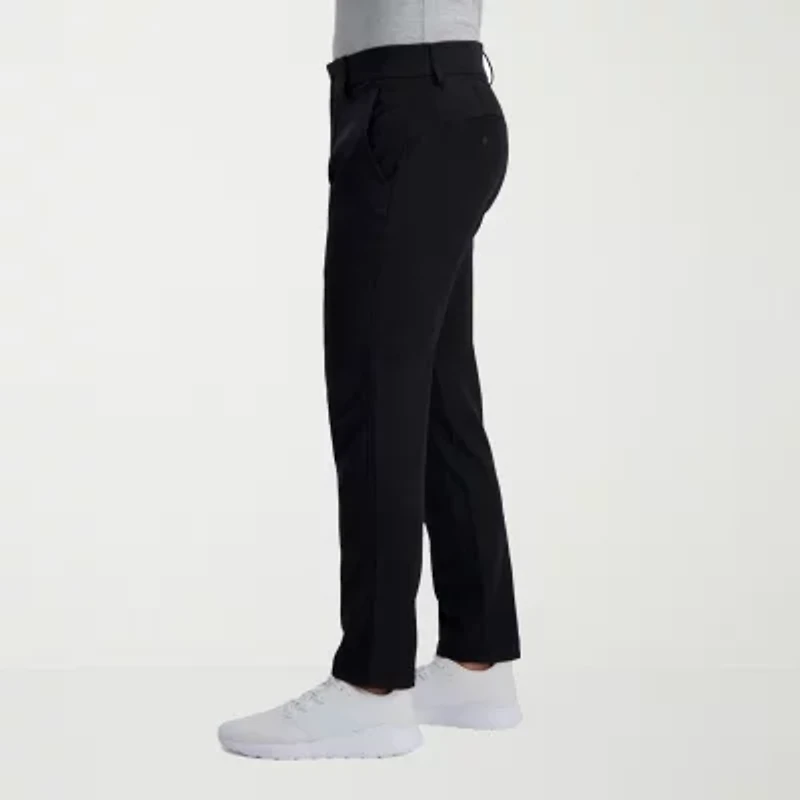 Haggar The Active Series Everyday Ultra Mens Comfort Waistband Slim Fit Flat Front Pant
