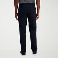 Haggar Iron Free Premium Khaki 5 Pocket Mens Comfort Waistband Straight Fit Flat Front Pant