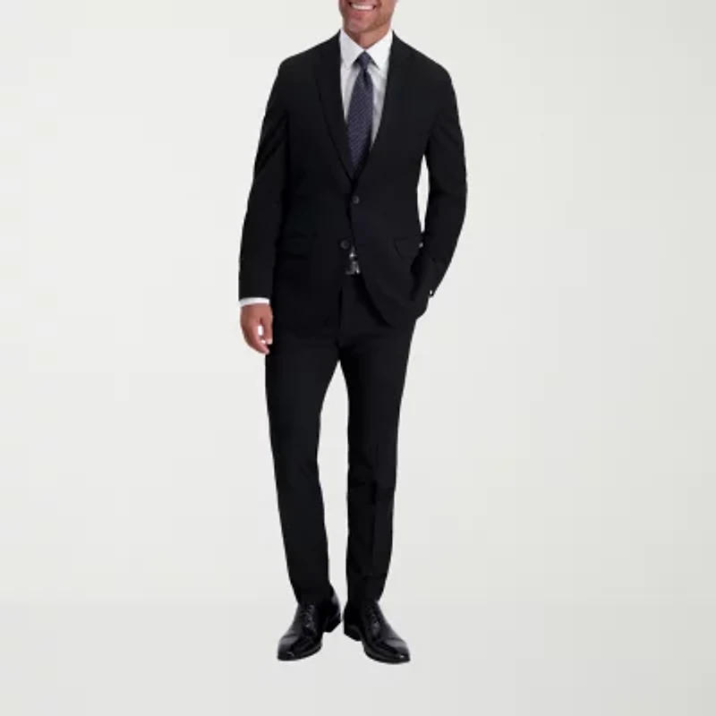 Haggar JMH 4 Way Stretch Ultra Mens Fabric Super Slim Fit Flat Front Suit Pant