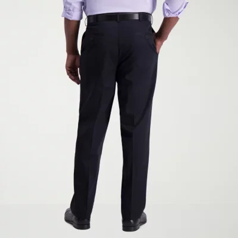 Haggar Iron Free Premium Khaki Mens Classic Fit Flat Front Pant