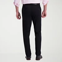 Haggar Iron Free Premium Khaki Mens Comfort Waistband Straight Fit Flat Front Pant