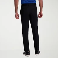 Haggar Cool Right Performance Flex Mens Comfort Waistband Straight Fit Flat Front Pant