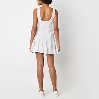 Arizona Built  In Shorts Womens Juniors Sleeveless Skater Dress