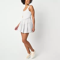 Arizona Built  In Shorts Womens Juniors Sleeveless Skater Dress