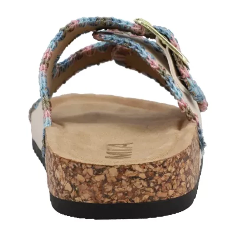 Mia Girl Lil Chrisse Little & Big Kid Girls Adjustable Strap Footbed Sandals