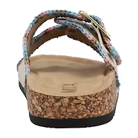 Mia Girl Lil Chrisse Little & Big Kid Girls Adjustable Strap Footbed Sandals