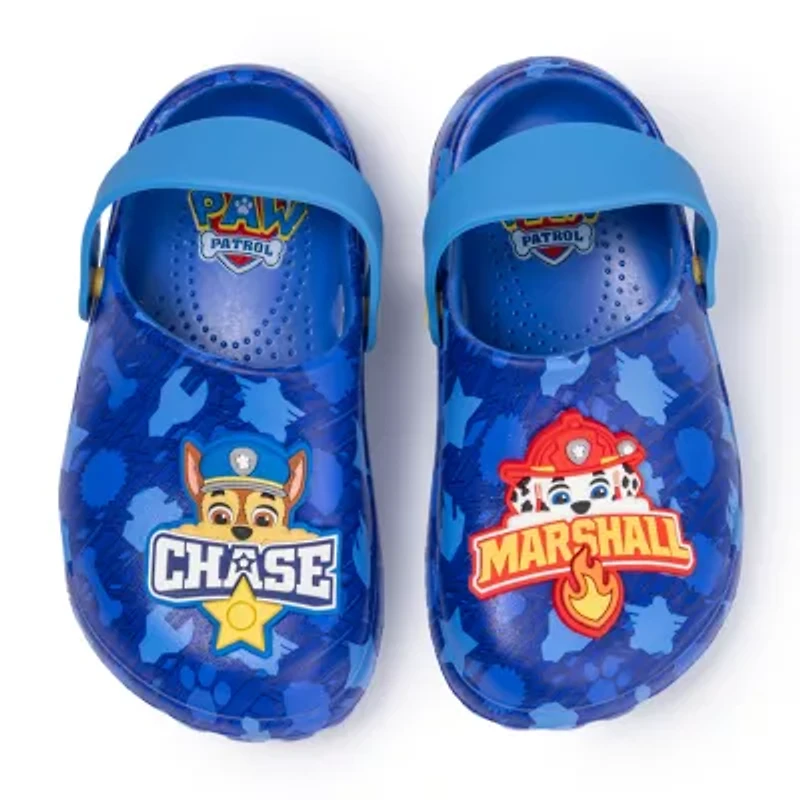 Toddler Boys Paw Patrol Round Closed Toe Clogs