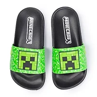 Little & Big Kid Boys Minecraft Slide Sandals
