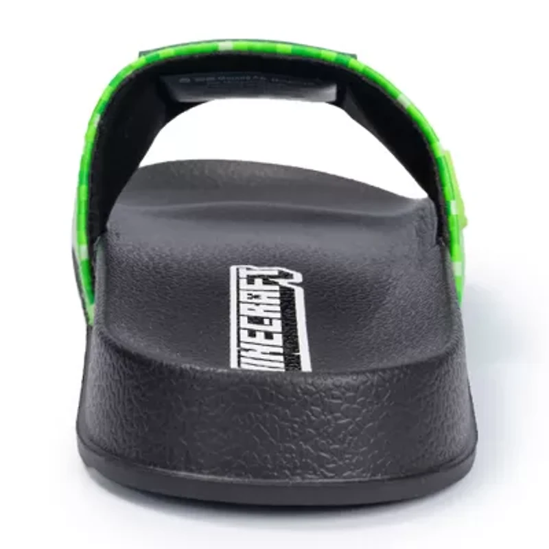 Little & Big Kid Boys Minecraft Slide Sandals