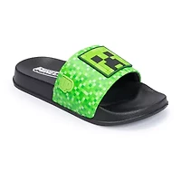 Little & Big Kid Boys Minecraft Slide Sandals