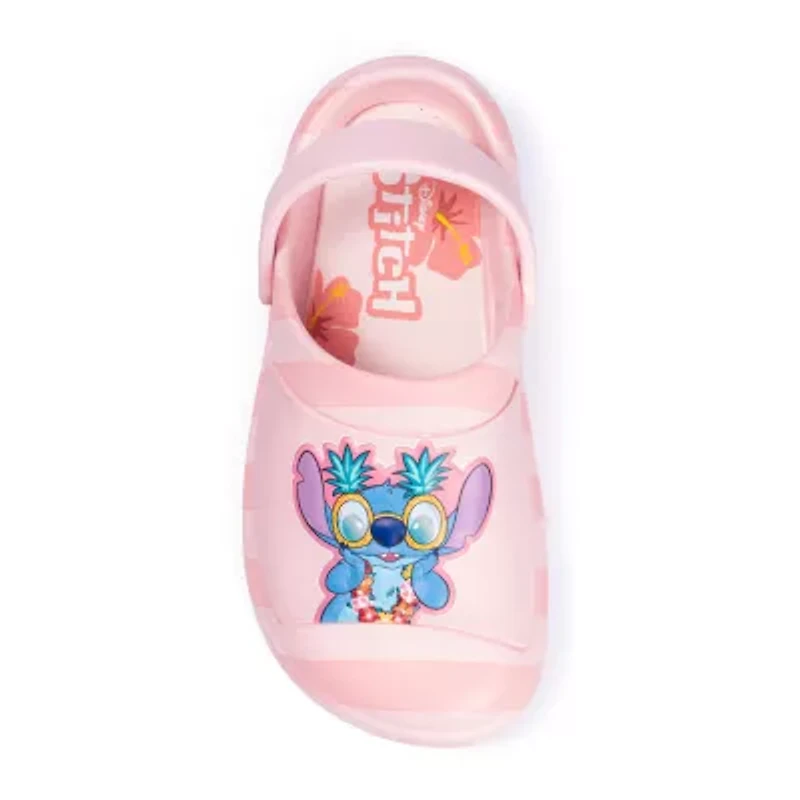 Stitch Little & Big Kid Girls Round Closed Toe Clogs
