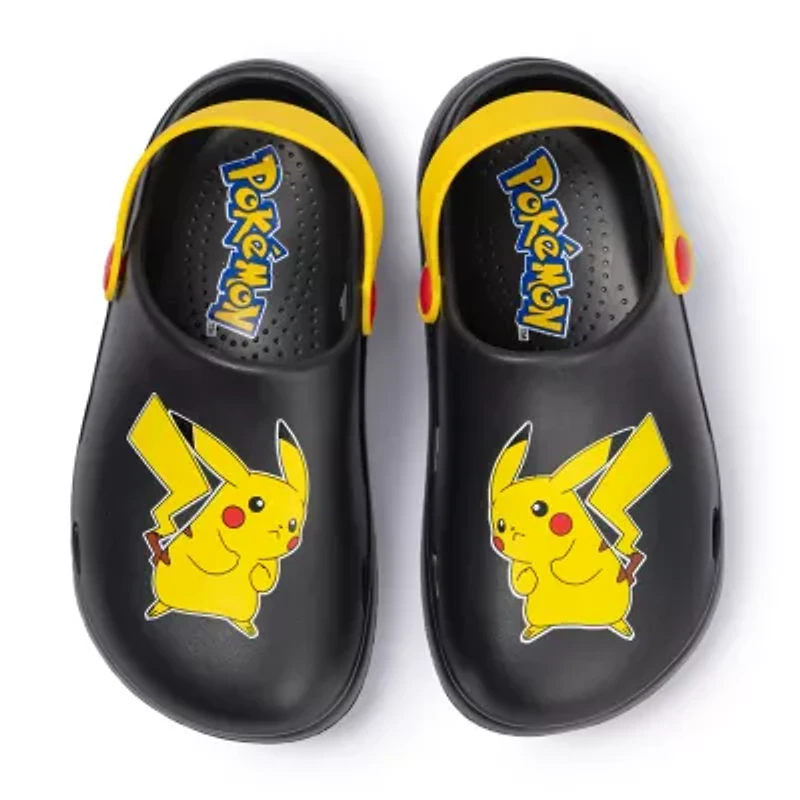 Pokemon Little & Big Kid Boys Round Closed Toe Clogs