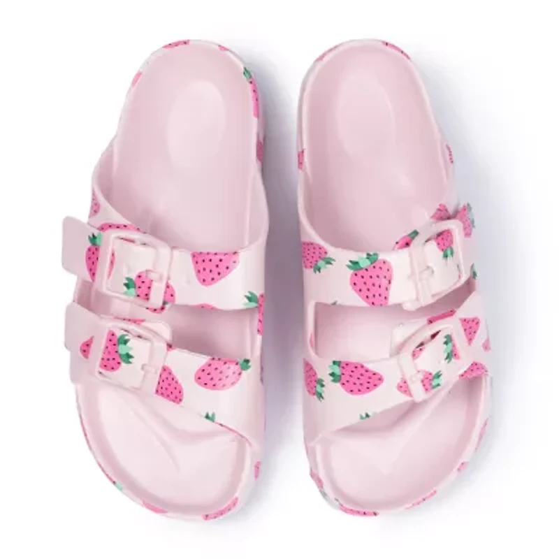 Ground Up Little & Big Kid Girls Slide Sandals