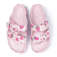 Ground Up Little & Big Kid Girls Slide Sandals