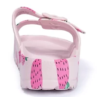 Ground Up Little & Big Kid Girls Slide Sandals