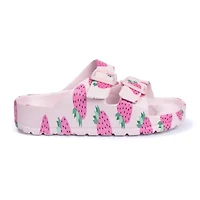 Ground Up Little & Big Kid Girls Slide Sandals
