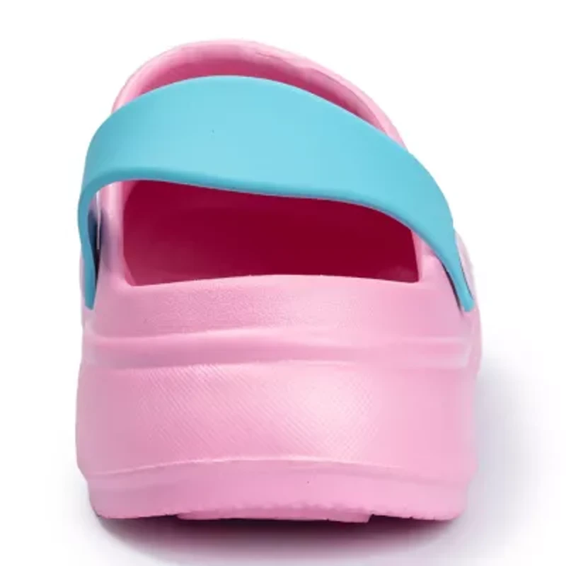 Ground Up Seashell Little & Big Kid Girls Round Closed Toe Clogs