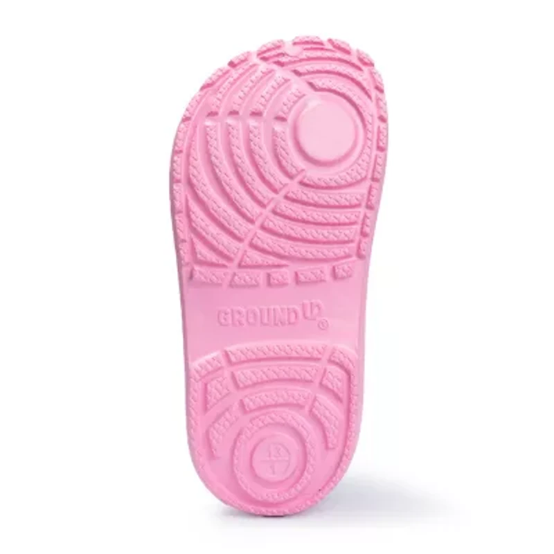 Ground Up Seashell Little & Big Kid Girls Round Closed Toe Clogs