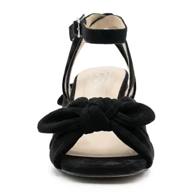 Pop Kavari Womens Square Open Toe Block Heel Pumps