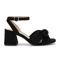 Pop Kavari Womens Square Open Toe Block Heel Pumps