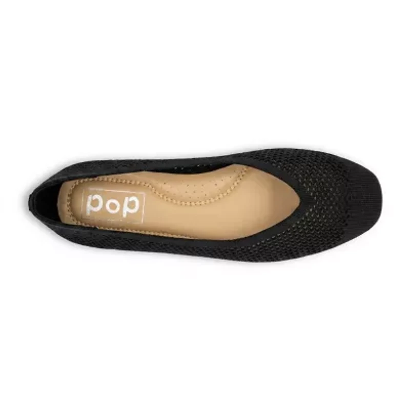 Pop Senvier Womens Almond Closed Toe Ballet Flats