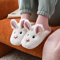 Dearfoams Bunny Novelty Scuff Womens Memory Foam Slip-On Slippers