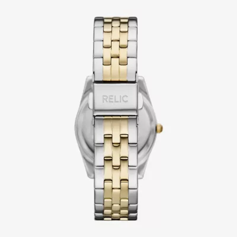 Relic By Fossil Womens Two Tone 3-pc. Watch Boxed Set Zr97030