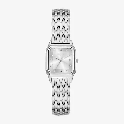 Relic By Fossil Womens Silver Tone Bracelet Watch Zr34678