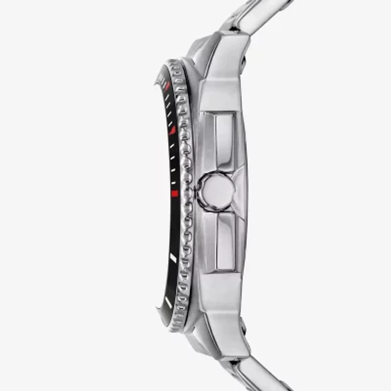 Relic By Fossil Mens Silver Tone Stainless Steel Bracelet Watch Zr12677