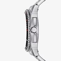 Relic By Fossil Mens Silver Tone Stainless Steel Bracelet Watch Zr12677