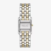 Relic By Fossil Womens Two Tone Bracelet Watch Zr34674