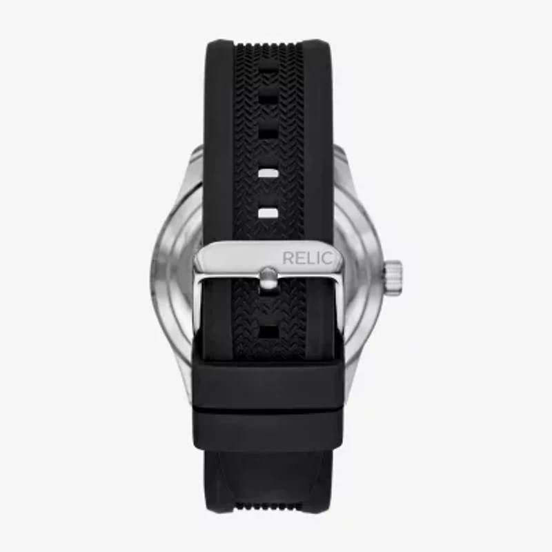 Relic By Fossil Mens Black Strap Watch Zr16055