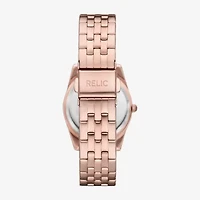 Relic By Fossil Womens Rose Goldtone 3-pc. Watch Boxed Set Zr97031
