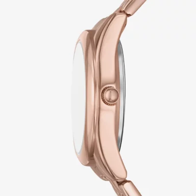 Relic By Fossil Womens Rose Goldtone 3-pc. Watch Boxed Set Zr97031