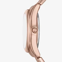 Relic By Fossil Womens Rose Goldtone 3-pc. Watch Boxed Set Zr97031