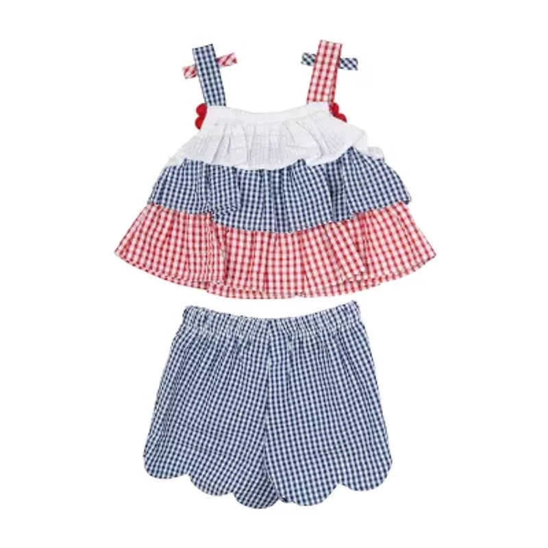 Rare Editions Baby Girls 2-pc. Short Set