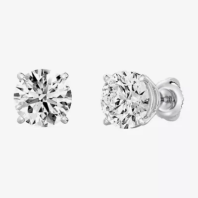 (G/Vs1-Vs2) 6 CT. T.W. Lab Grown White Diamond 14K Gold 9.1mm Round Stud Earrings