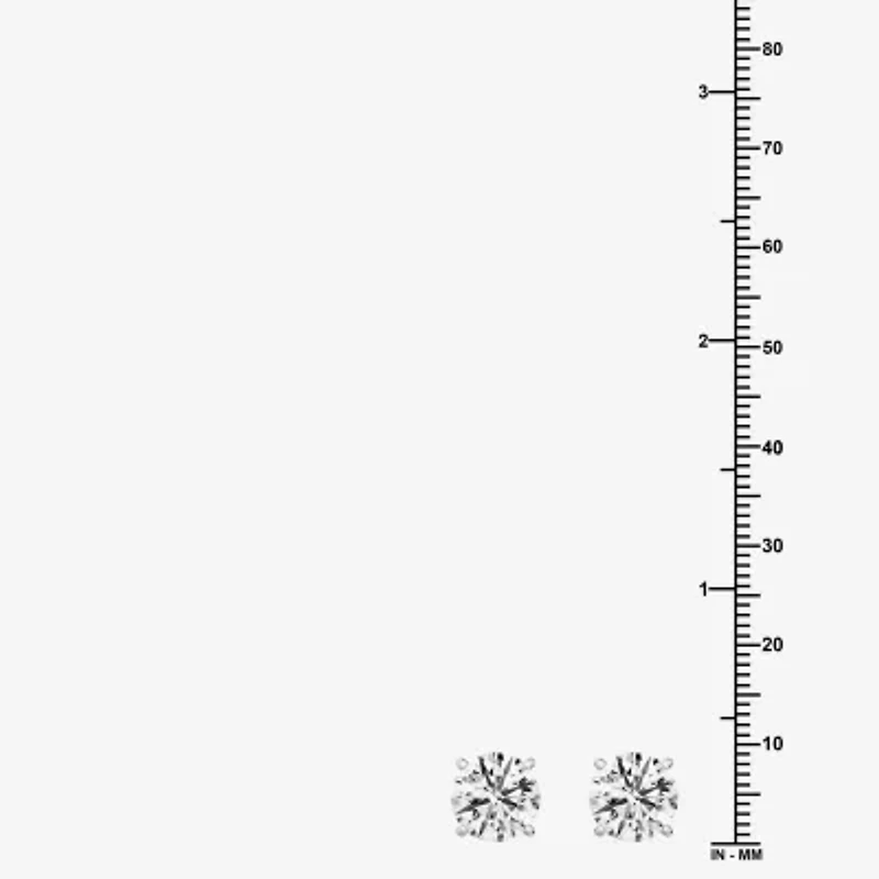 (G/Vs1-Vs2) 6 CT. T.W. Lab Grown White Diamond 14K Gold 9.1mm Round Stud Earrings